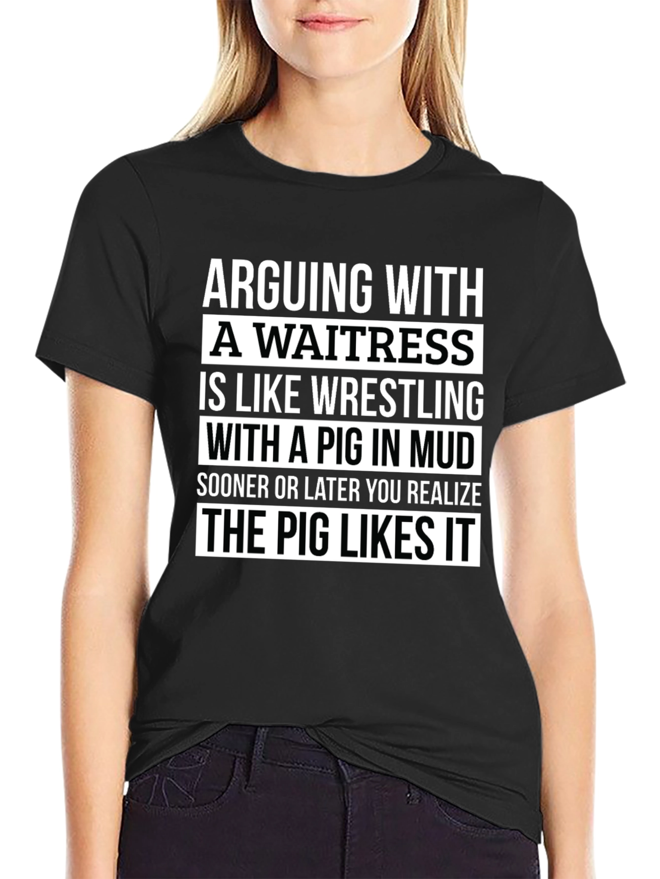 Arguing With a Waitress Graphic Tee