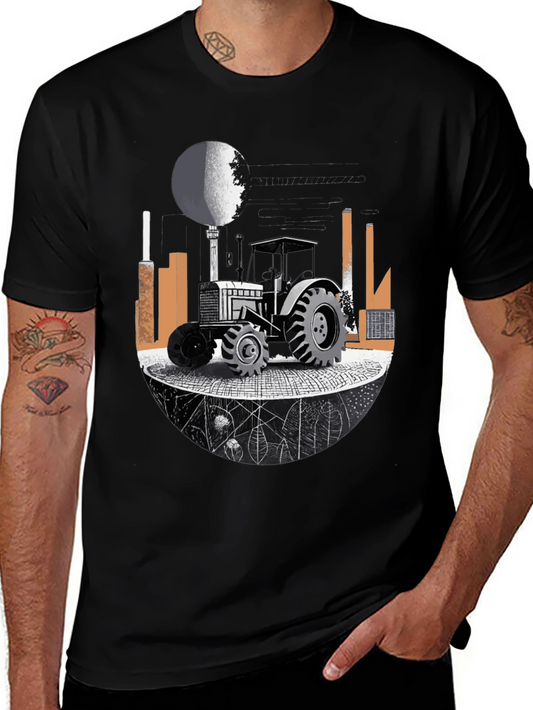 Tractor Graphic Tee - Modern Farm Style