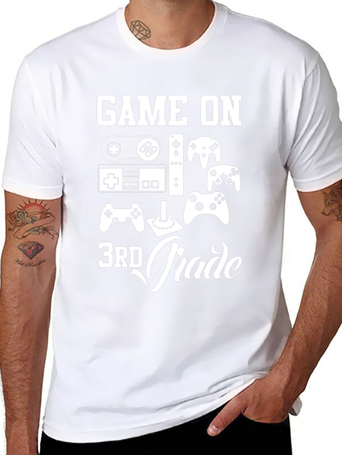 Game On 3rd Grade Gamer T-Shirt - Black