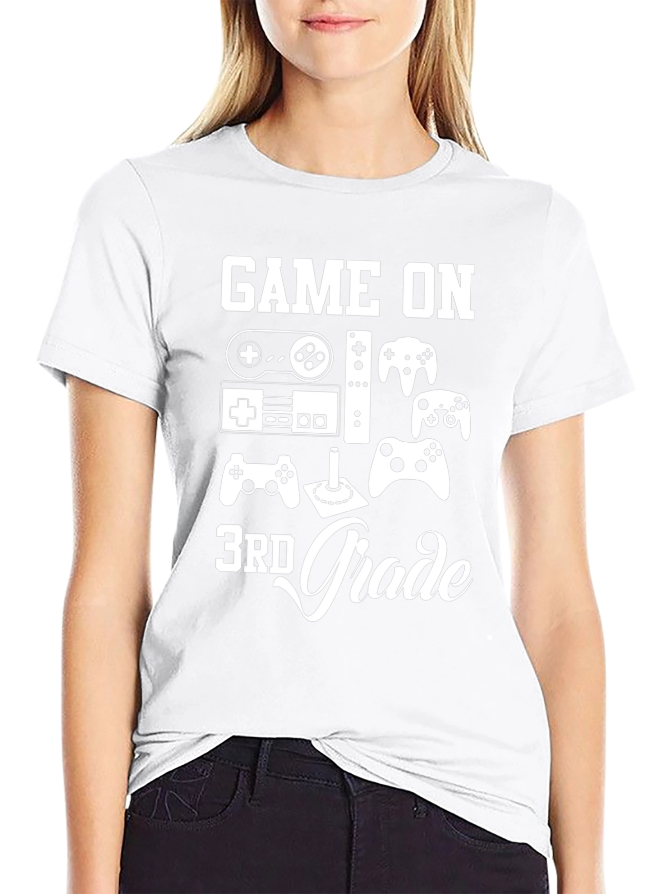 Game On 3rd Grade Gamer T-Shirt - Black