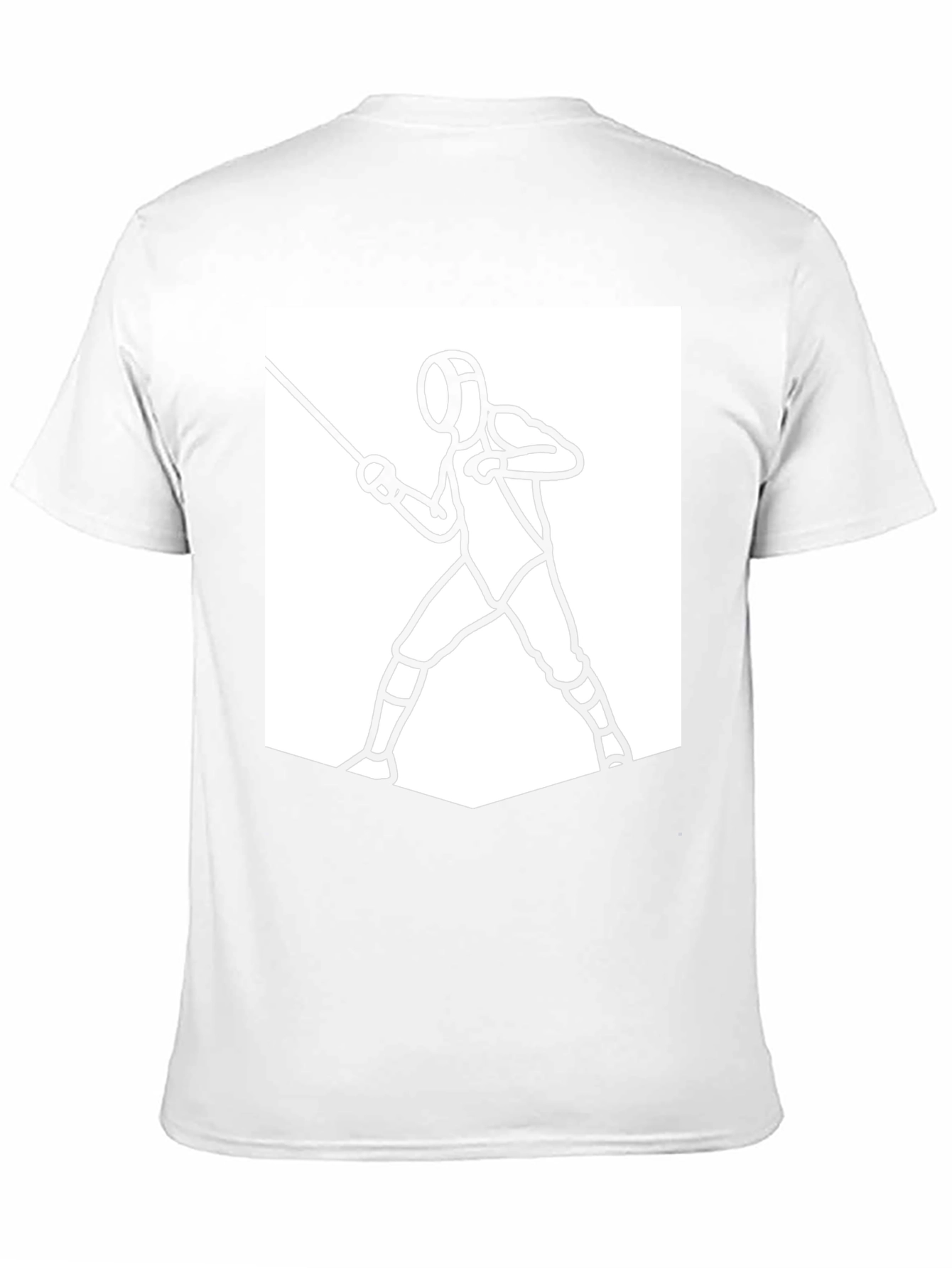 Fencing Graphic Tee - Black Sporty Casual
