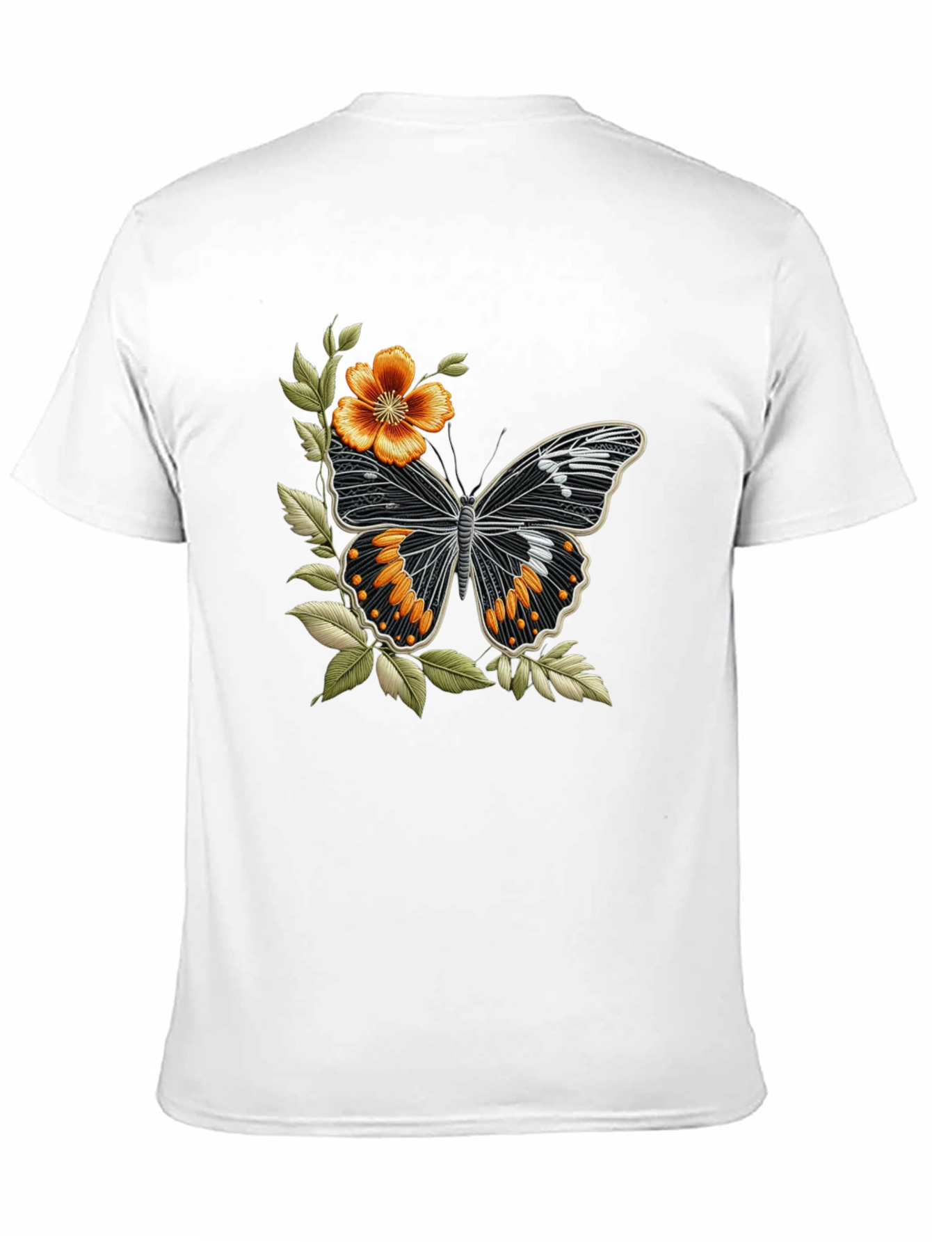 Butterfly Floral Graphic T-Shirt