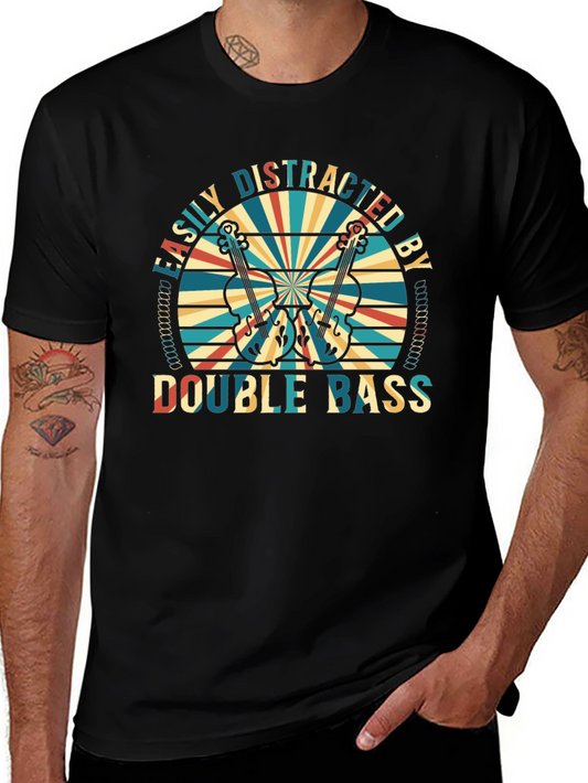 Easily Distracted by Double Bass T-Shirt