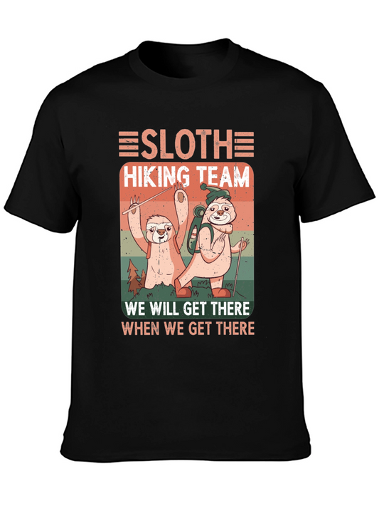 Sloth Hiking Team Tee - We Will Get There T-Shirt