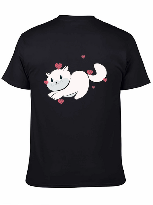 Cute Cat Lover T-Shirt - Black