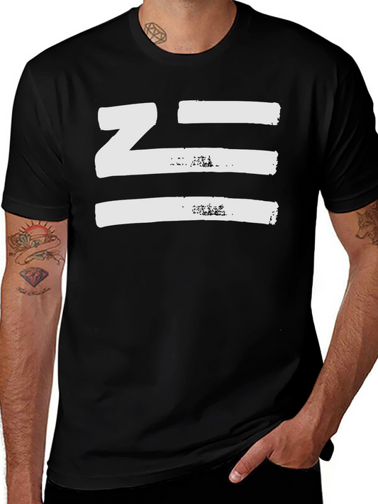 Abstract Graphic Print Black Casual T-Shirt