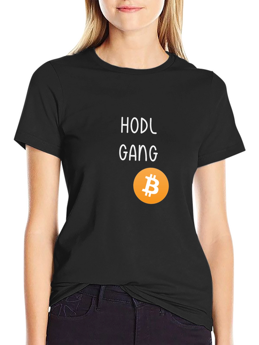 HODL Gang Bitcoin Graphic Tee - Crypto Investor T-Shirt
