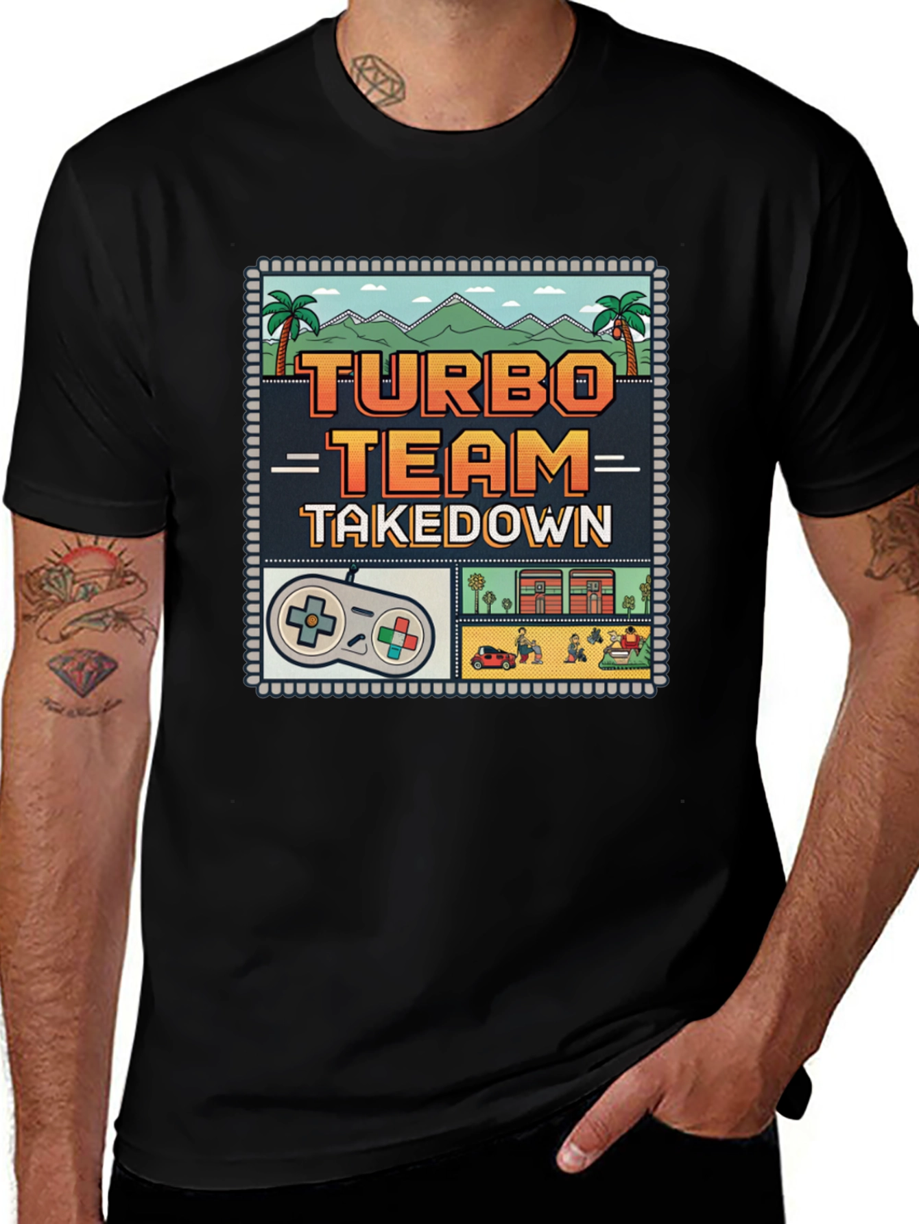 Turbo Team Takedown Gaming T-Shirt