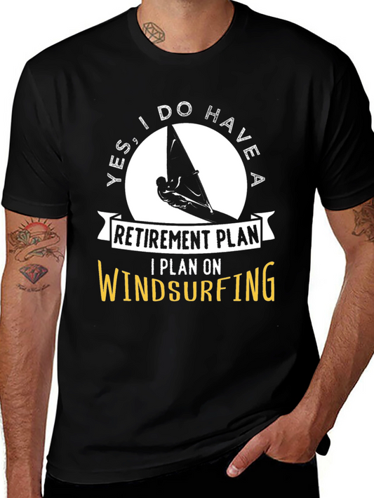 Windsurfing Retirement Plan Graphic Tee