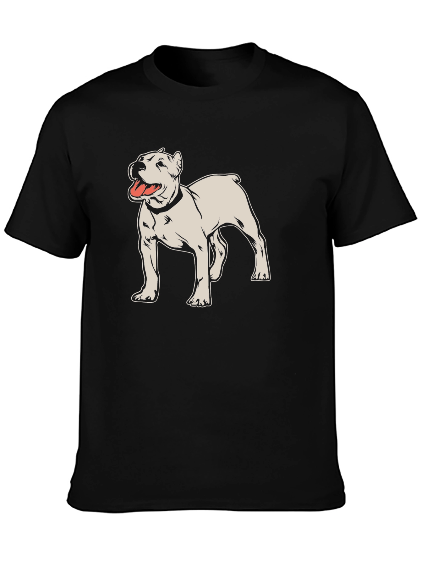 Dog Breed Graphic Tee - Black Cotton Shirt