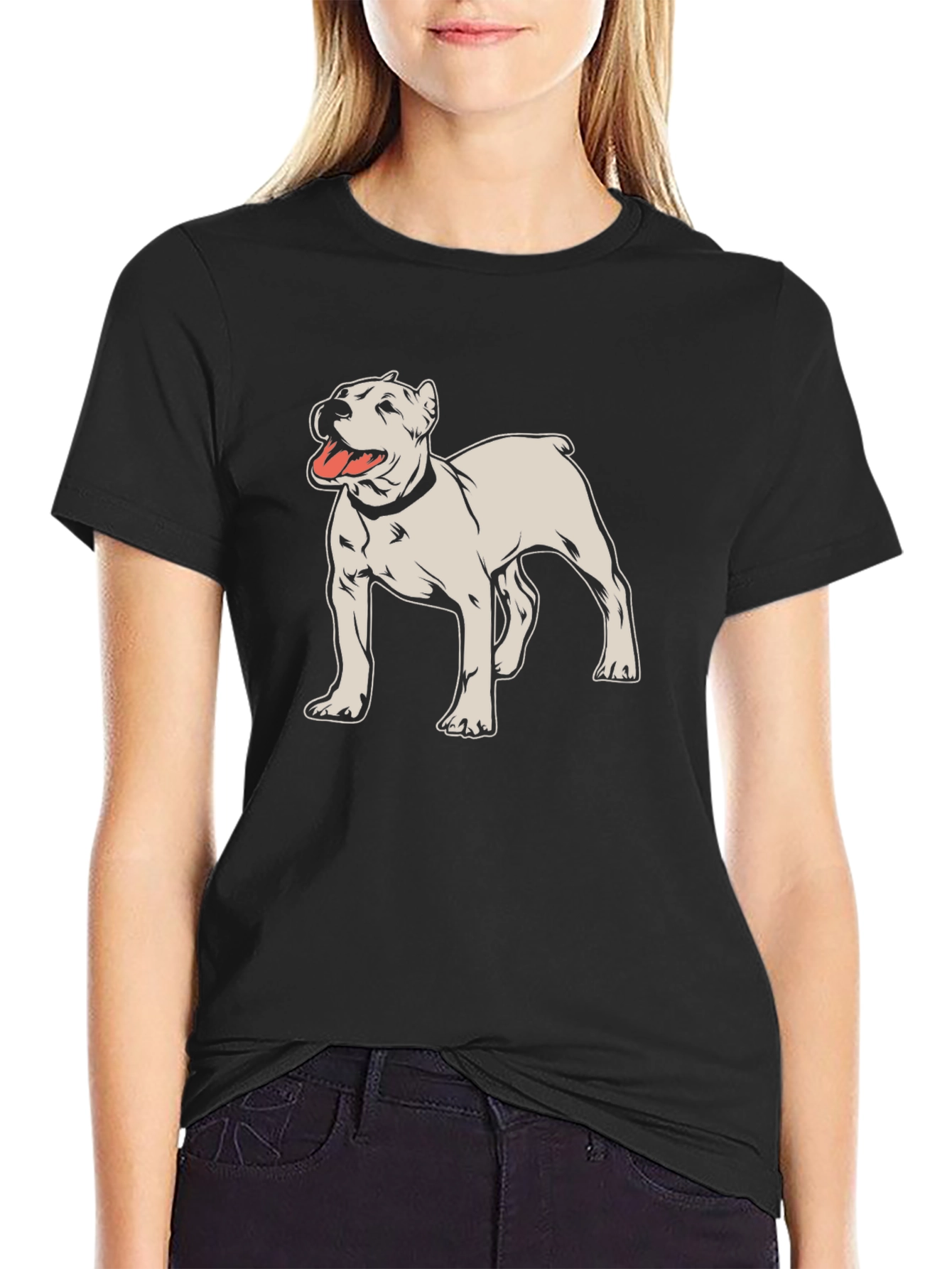 Dog Breed Graphic Tee - Black Cotton Shirt