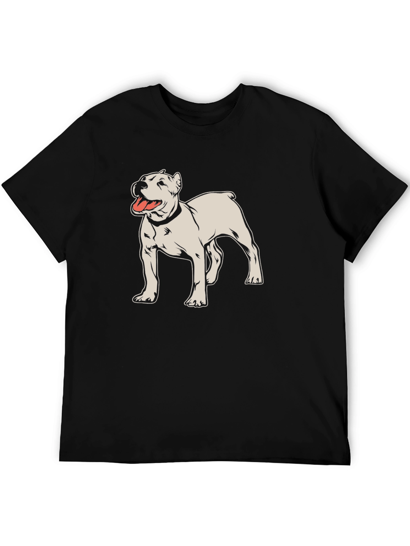 Dog Breed Graphic Tee - Black Cotton Shirt