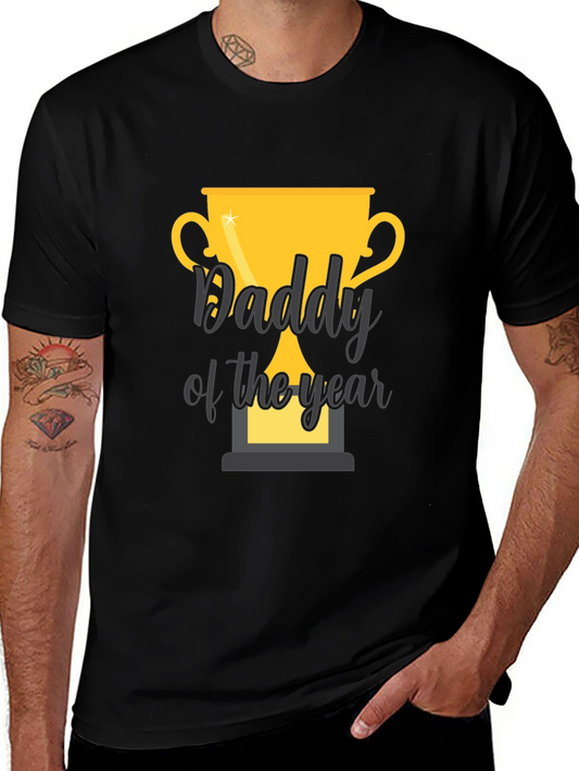 Daddy of the Year Trophy Graphic Tee