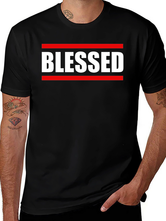 Blessed Graphic Tee - Black Casual T-Shirt
