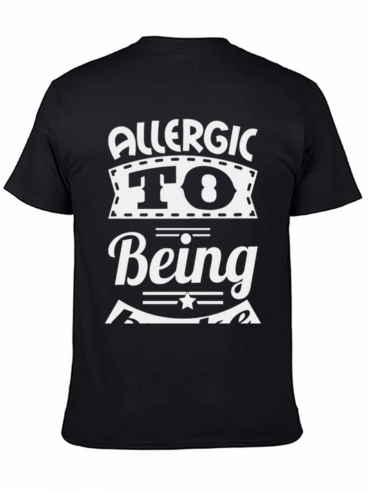 Allergic To Being Basic Graphic T-Shirt
