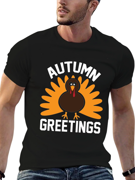 Autumn Greetings Turkey T-Shirt