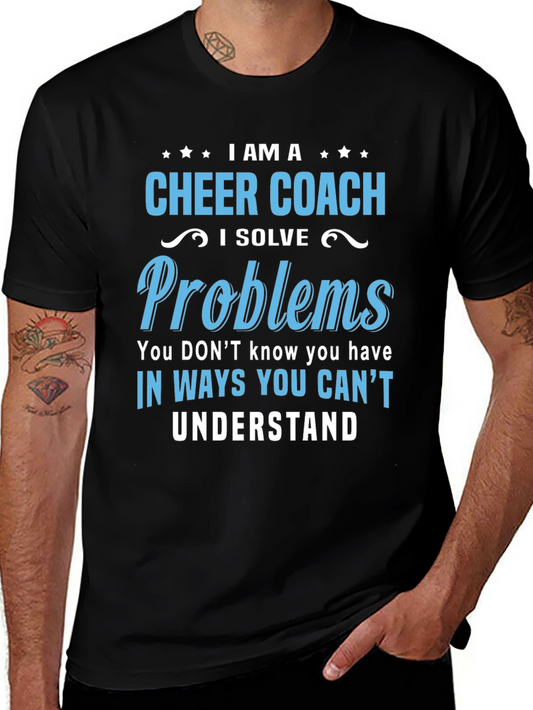 Cheer Coach Problem Solver Graphic Tee