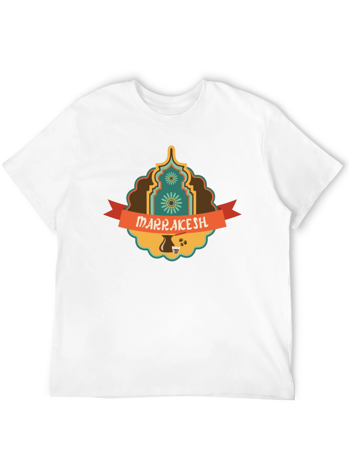 Marrakesh Coffee Culture Black T-Shirt