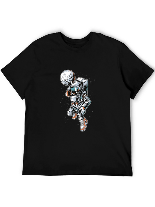 Astronaut Basketball Graphic T-Shirt
