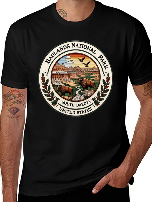 Badlands National Park Tee - South Dakota Bison Design