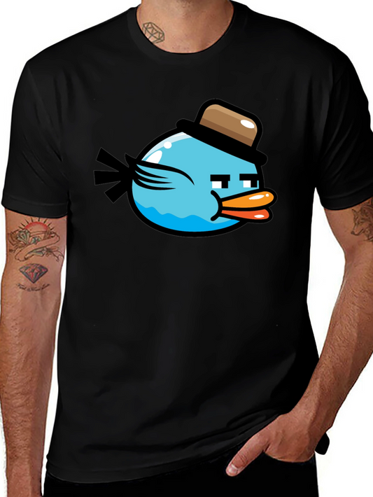 Funny Blue Bird T-Shirt - Cool Cartoon Design