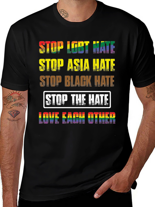 Equality T-Shirt: Stop Hate Love Each Other