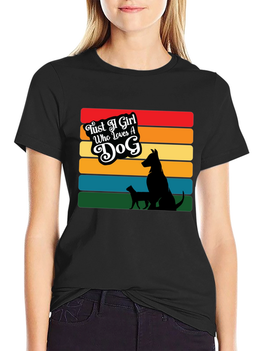Just a Girl Who Loves a Dog T-Shirt
