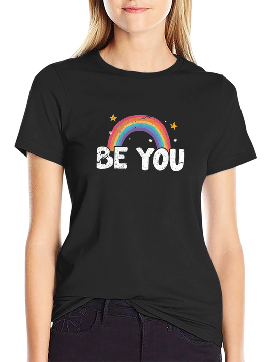 Be You Rainbow Graphic Tee