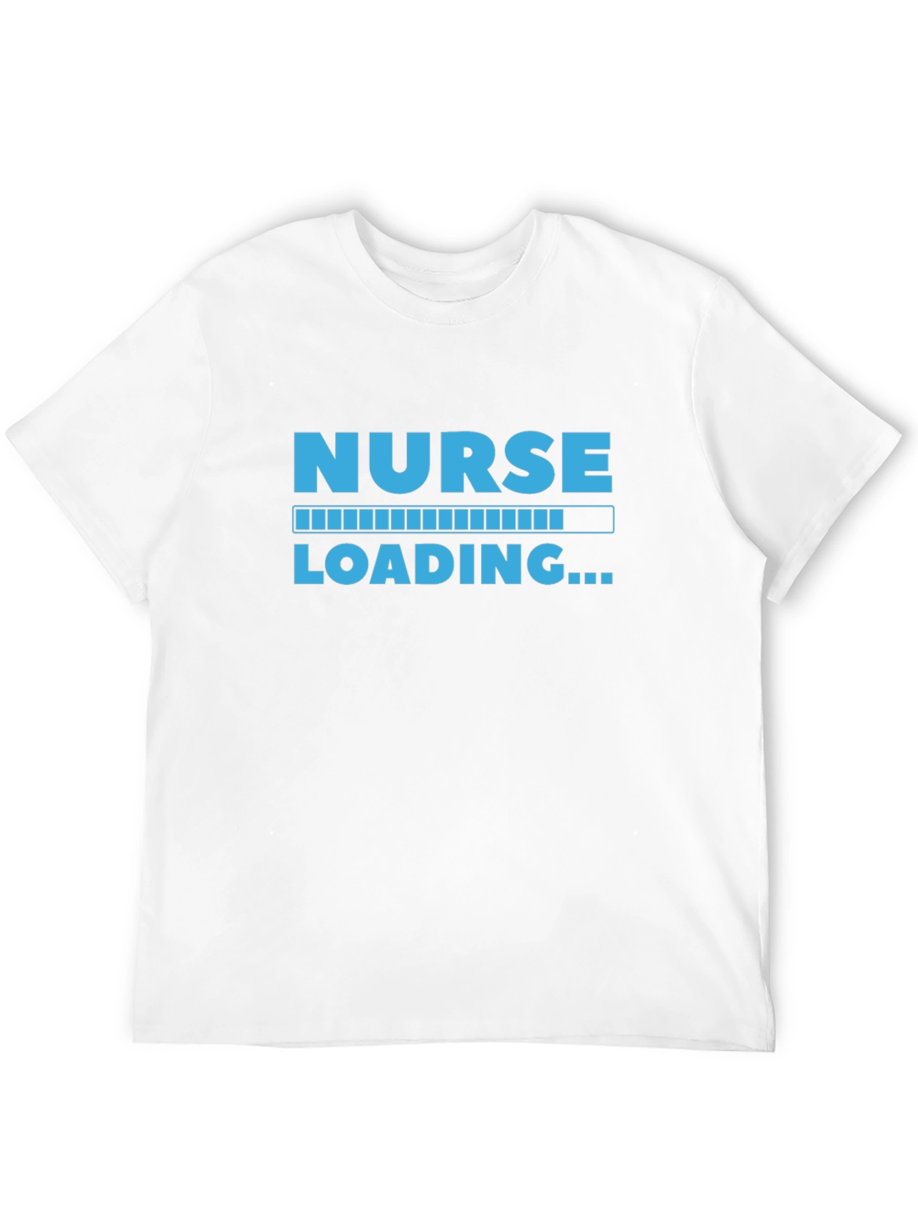 Nurse Loading Graphic Tee - Black Cotton Casual Shirt