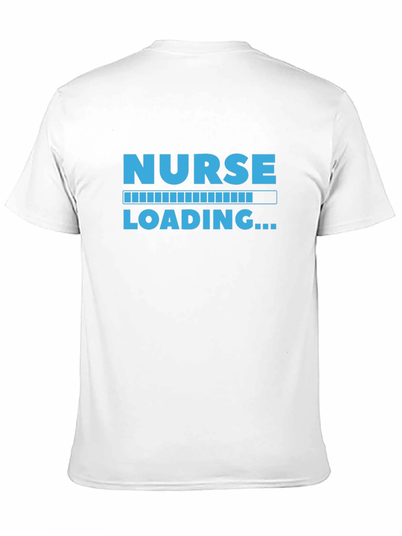 Nurse Loading Graphic Tee - Black Cotton Casual Shirt
