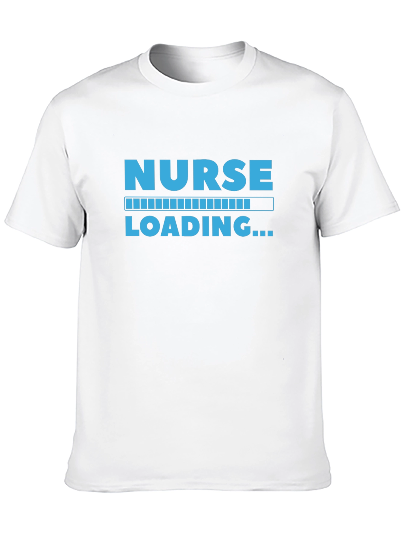 Nurse Loading Graphic Tee - Black Cotton Casual Shirt