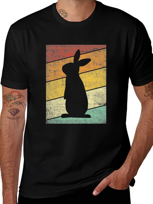 Retro Easter Bunny T-Shirt - Vintage Style Rabbit Tee