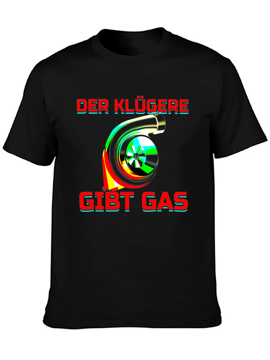 Turbo Gas T-Shirt - Black Cotton Blend