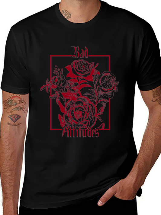 Bad Attitudes Rose Graphic T-Shirt