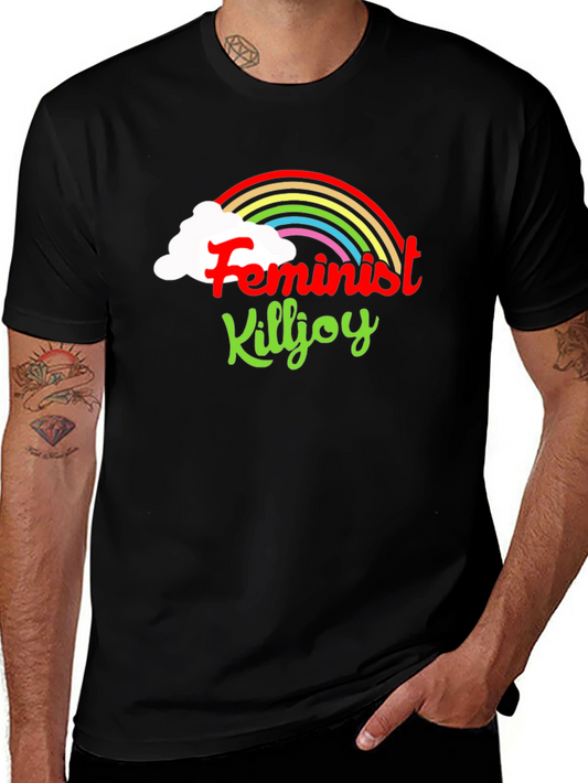 Feminist Killjoy Graphic Tee - Rainbow Design