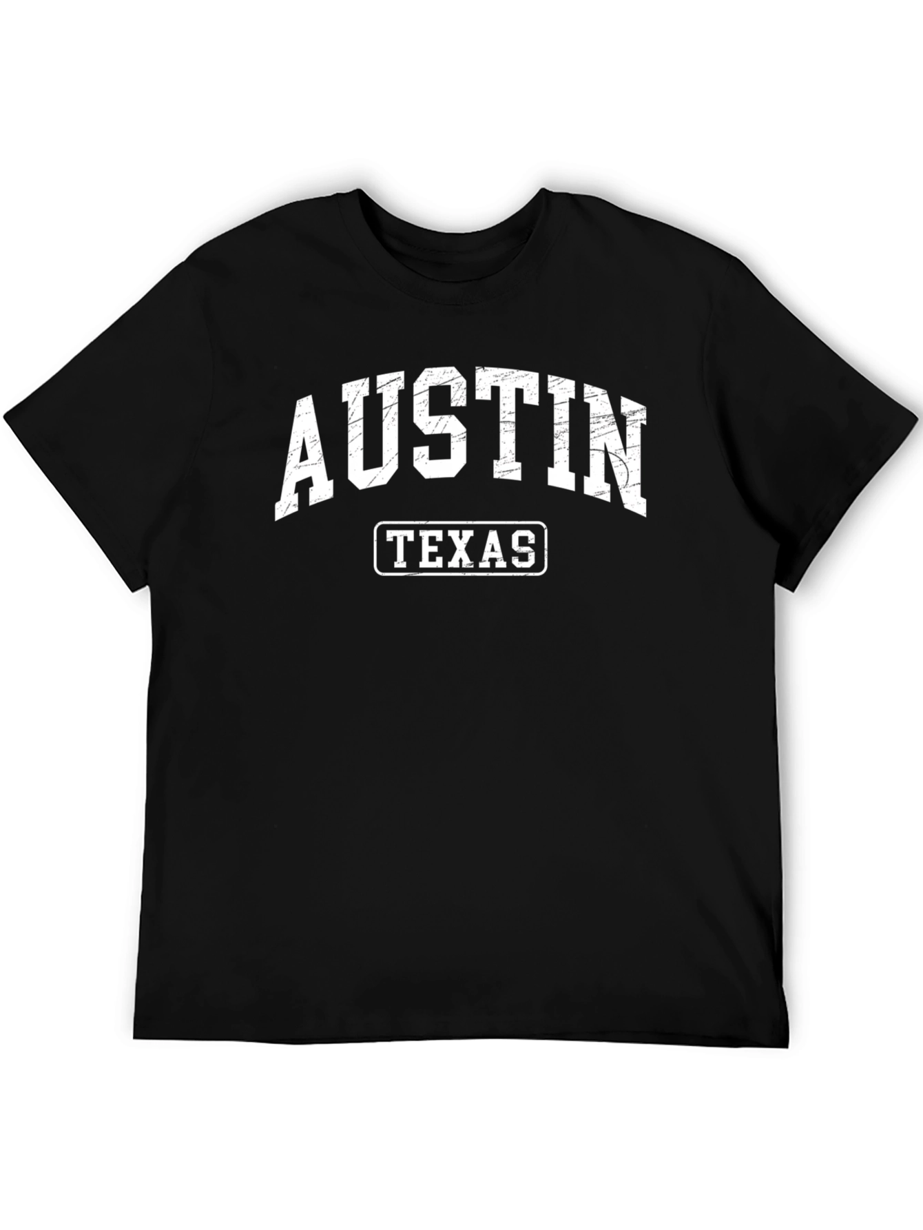 Austin Texas Graphic T-Shirt - Retro Style Black