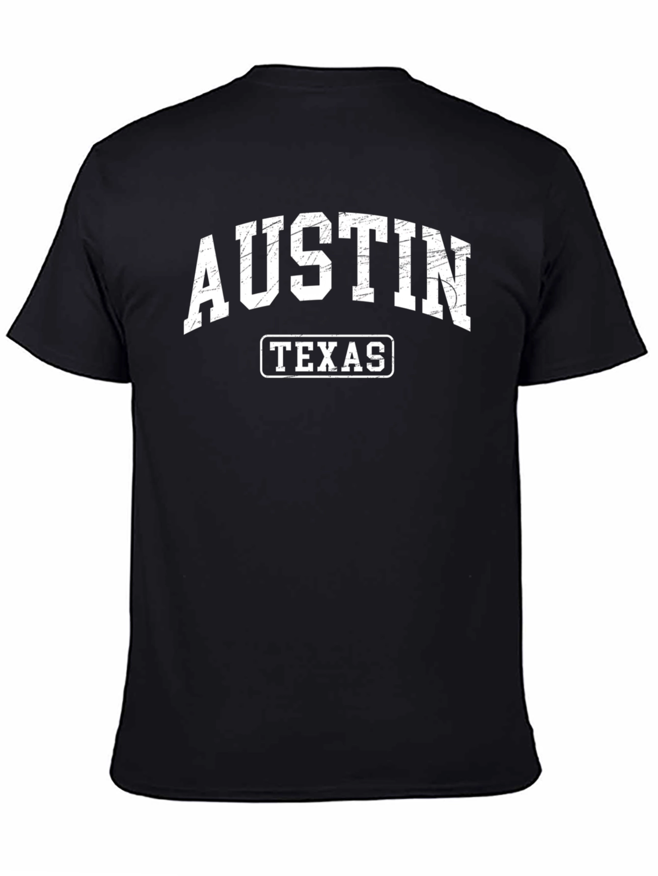 Austin Texas Graphic T-Shirt - Retro Style Black