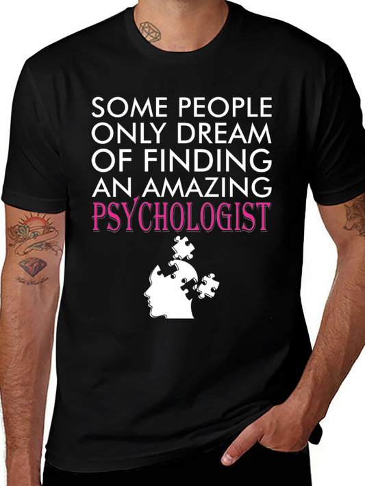 Amazing Psychologist T-Shirt - Puzzle Design