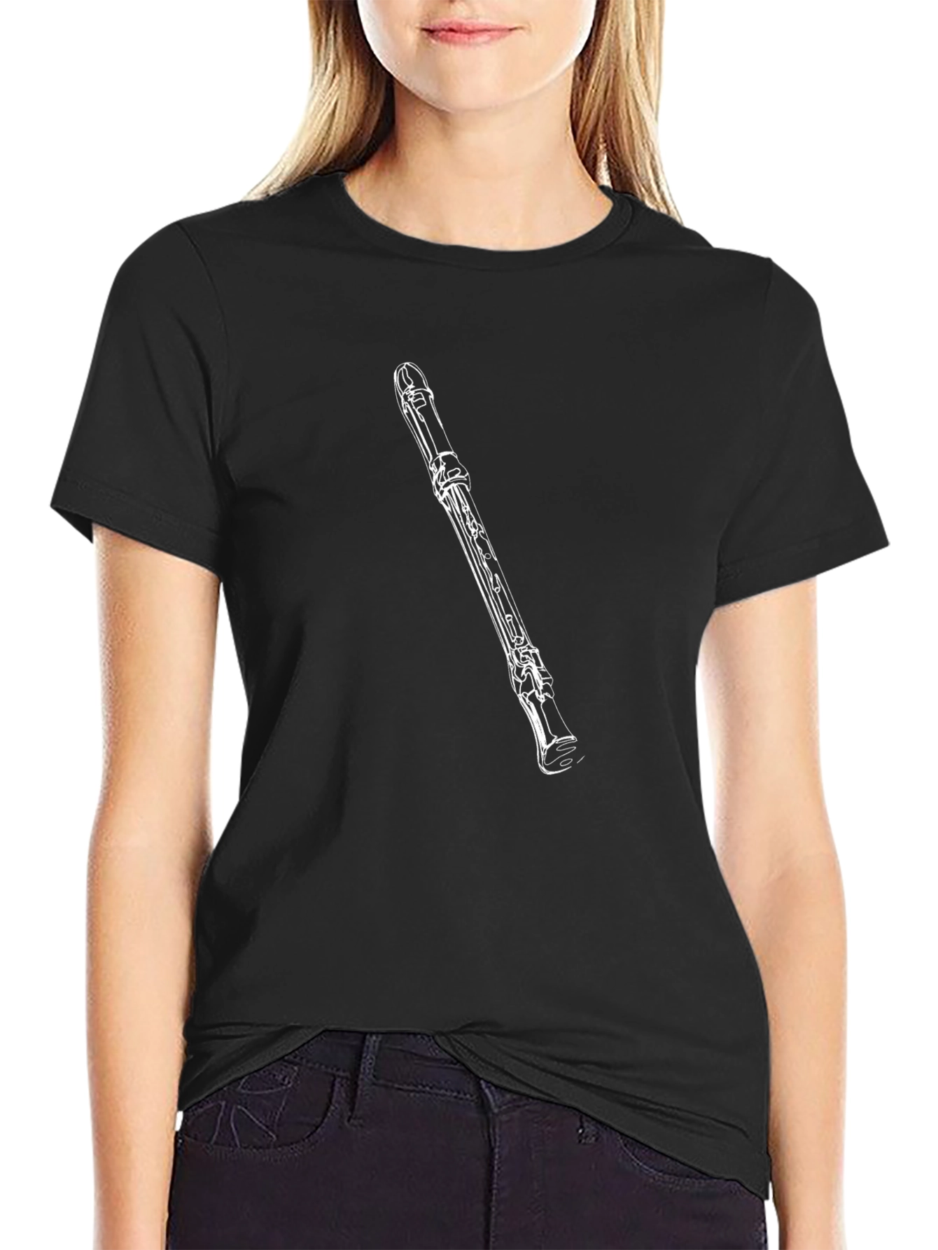 Musical Clarinet T-Shirt - Black Tee