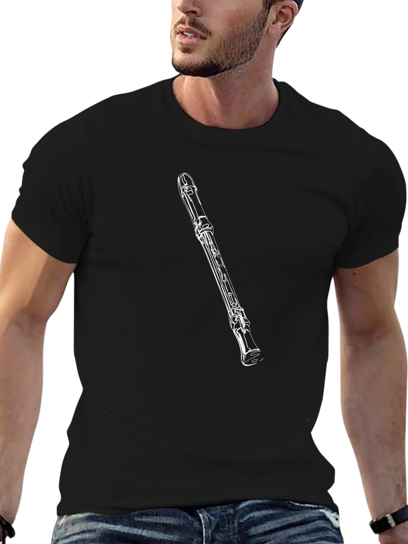 Musical Clarinet T-Shirt - Black Tee