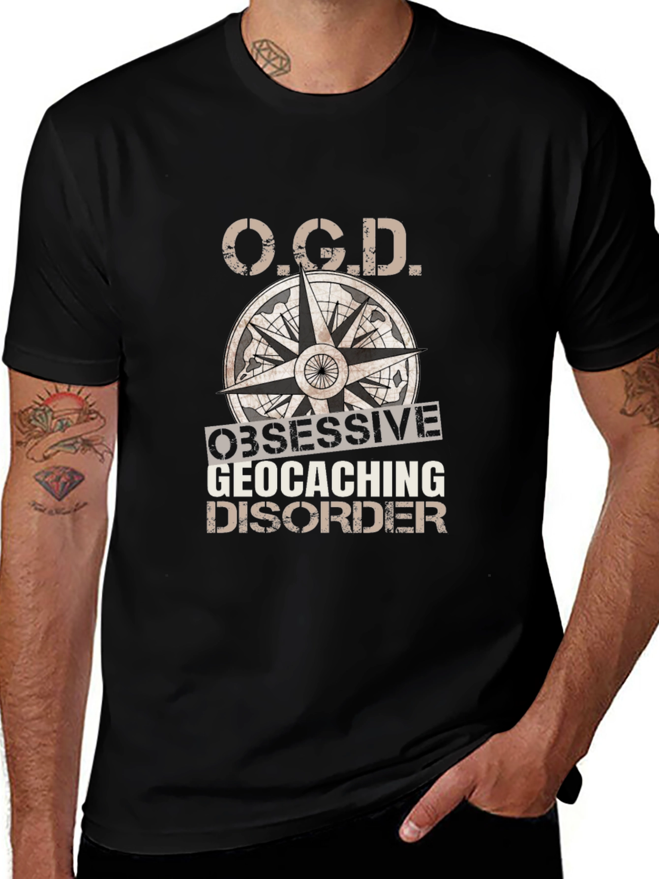 OCD Obsessive Geocaching Disorder T-Shirt