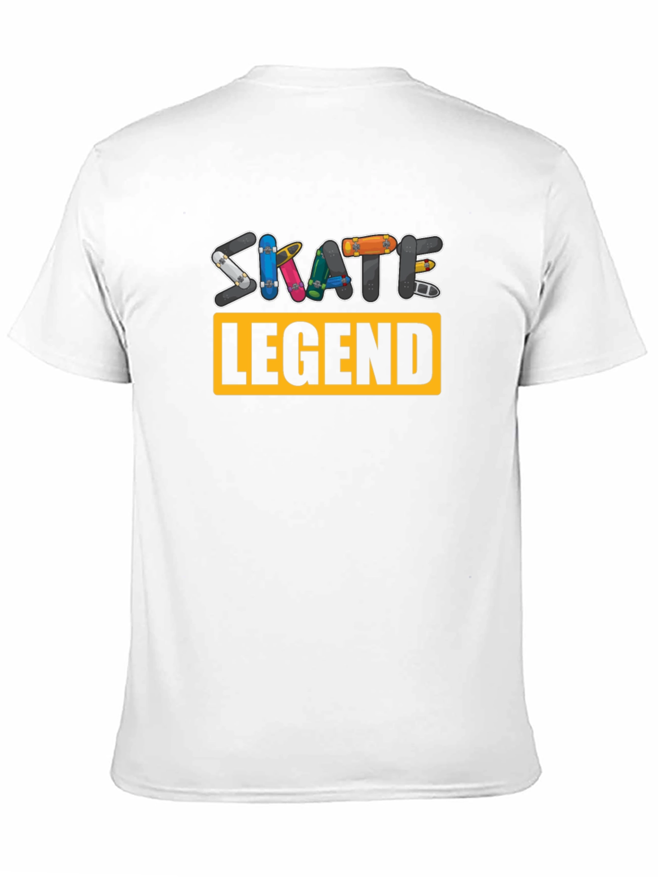 Skate Legend Graphic T-Shirt - Black Crew Neck Tee