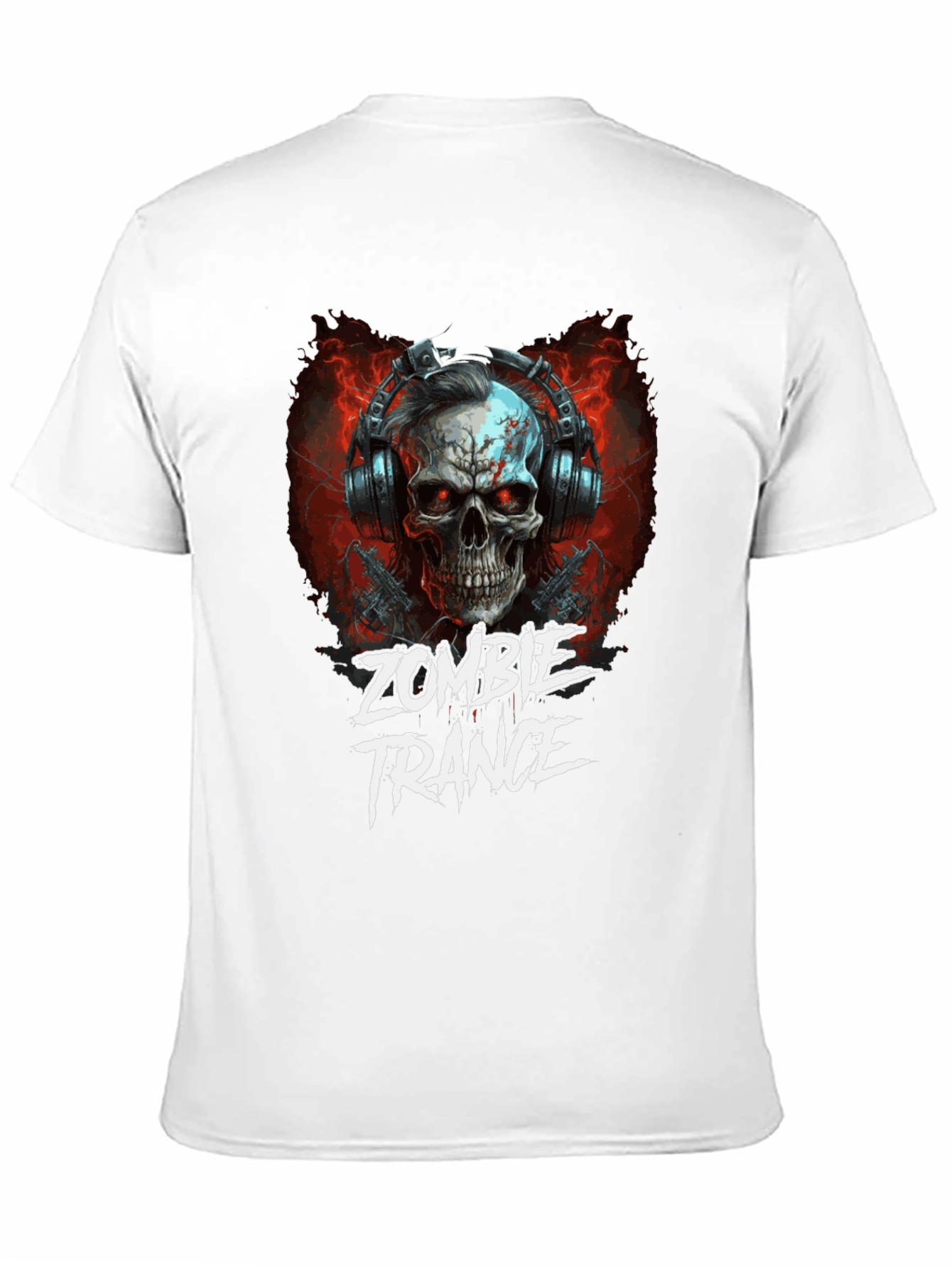 Zombie Trance Graphic Print Black T-Shirt