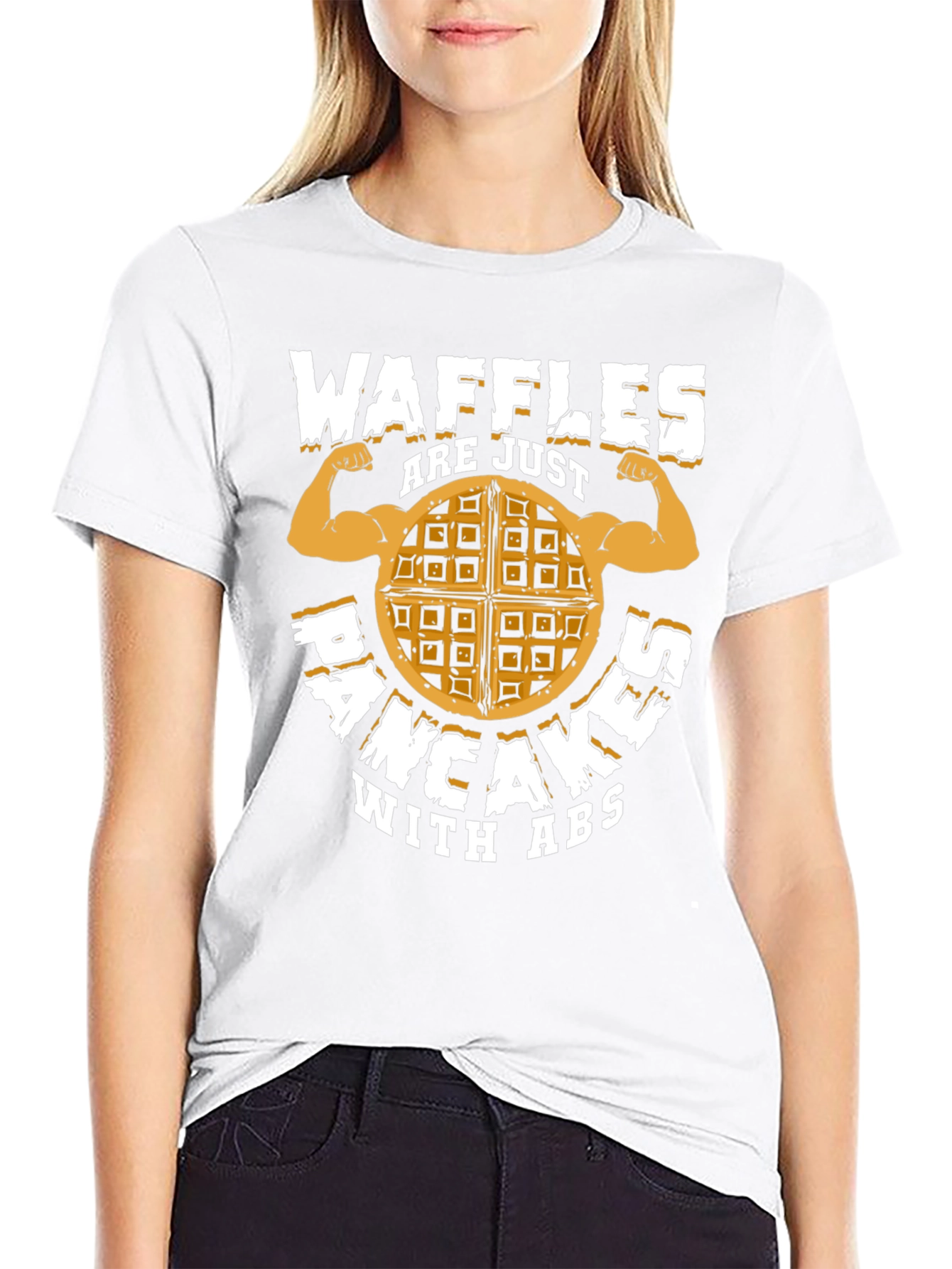 Waffles are just Pancakes with Abs T-Shirt