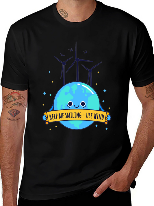 Eco-Friendly Keep Me Smiling Graphic T-Shirt