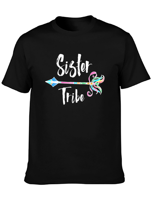 Sister Tribe T-Shirt - Black Crew Neck