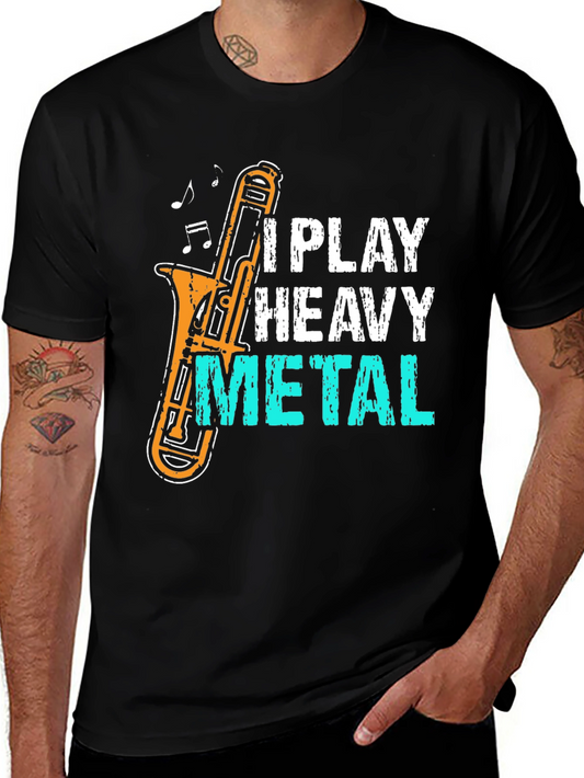 I Play Heavy Metal Trombone Graphic Tee