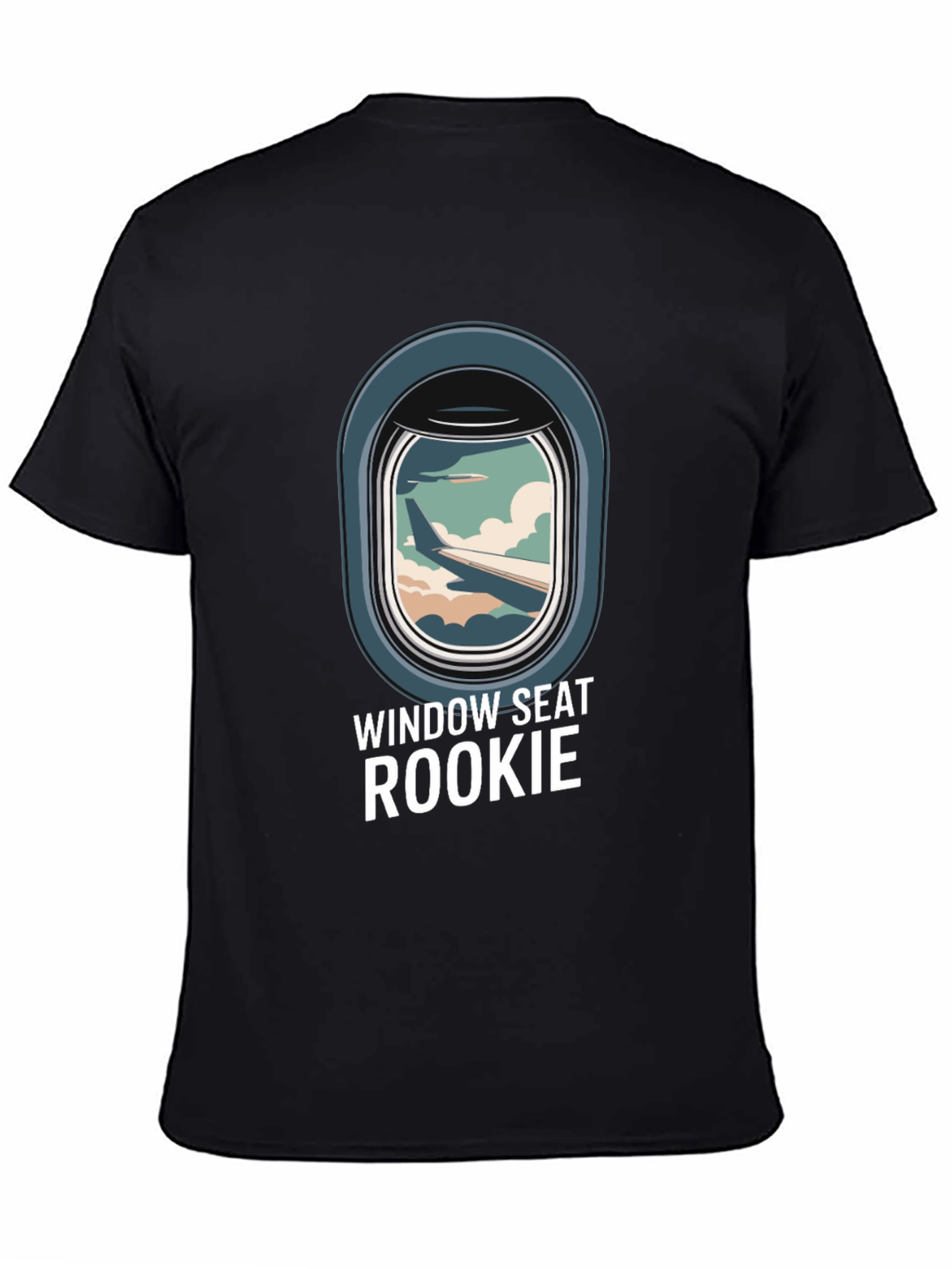 Window Seat Rookie Black T-Shirt