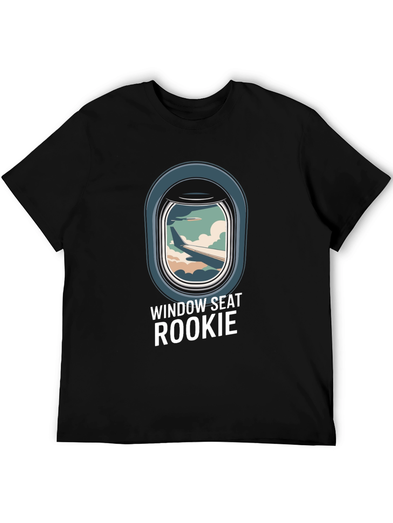 Window Seat Rookie Black T-Shirt