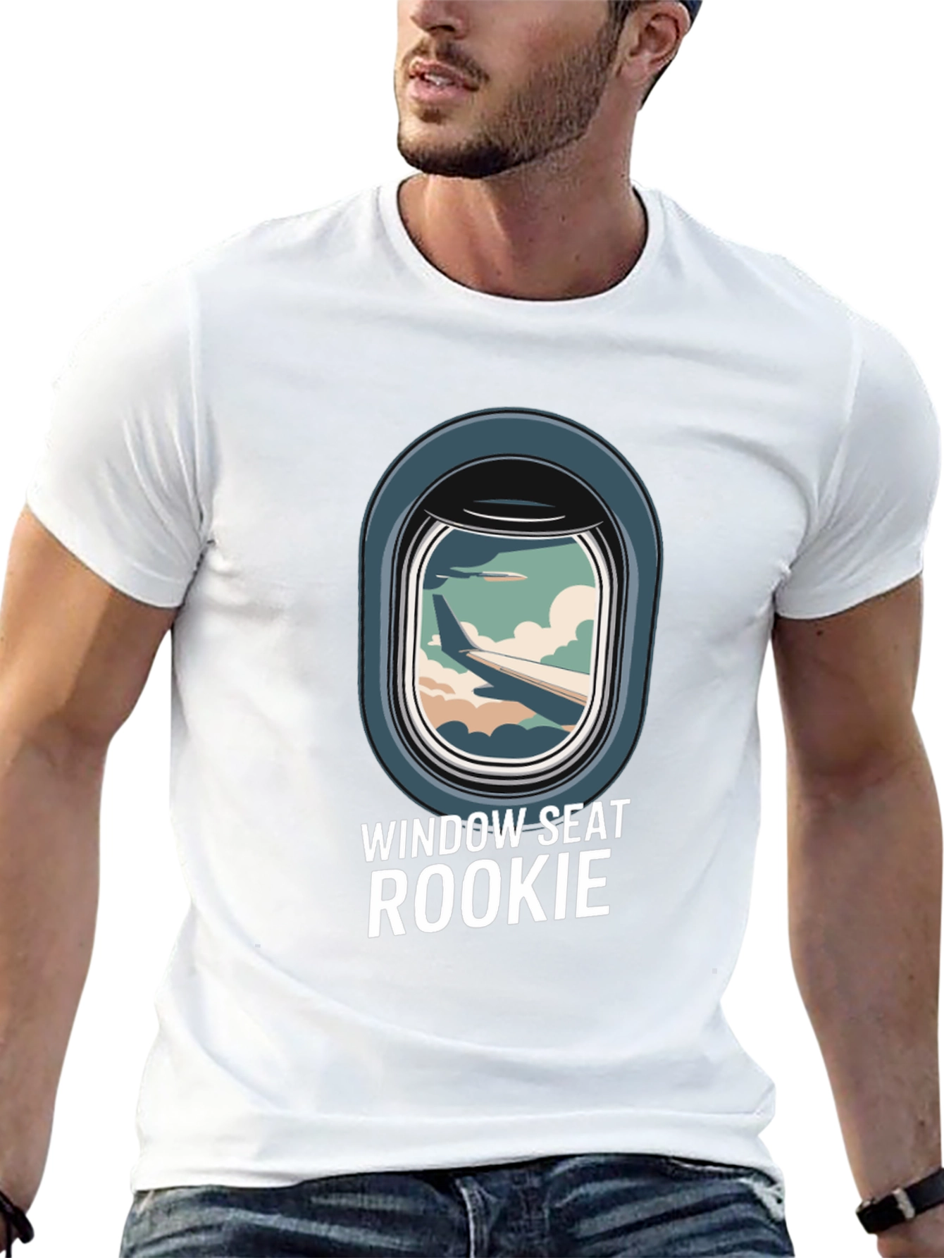 Window Seat Rookie Black T-Shirt